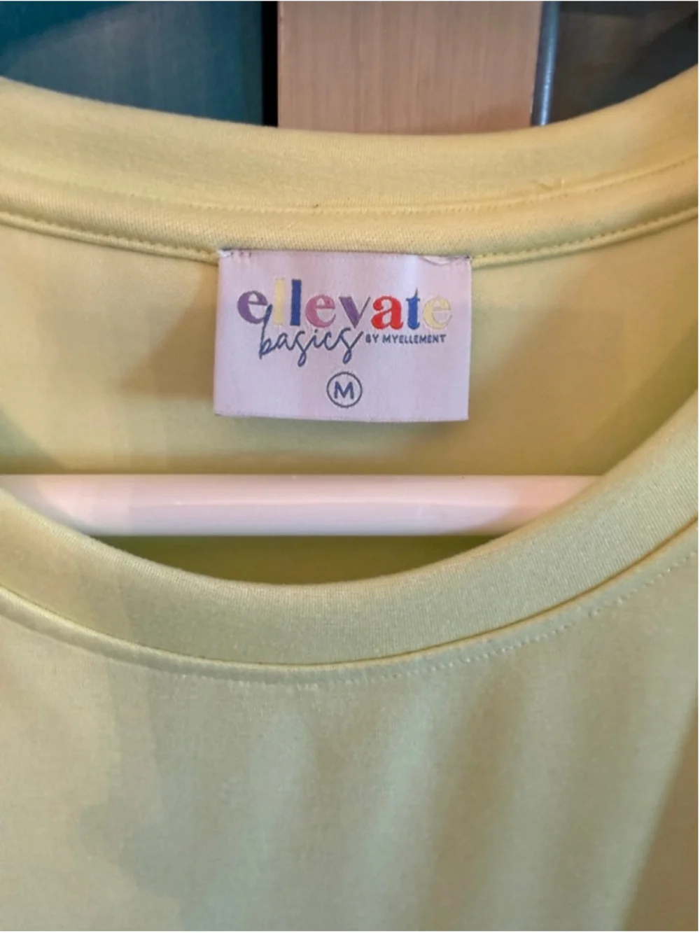 Women's David Lerner M Lime Green Cotton Blend Puff Sleeve Top - Picture 2 of 6